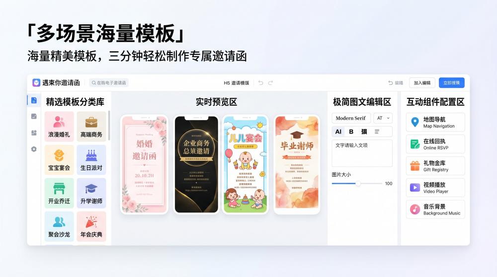 H5邀请函定制攻略｜招商发布电子请柬制作，小白也能5分钟出片